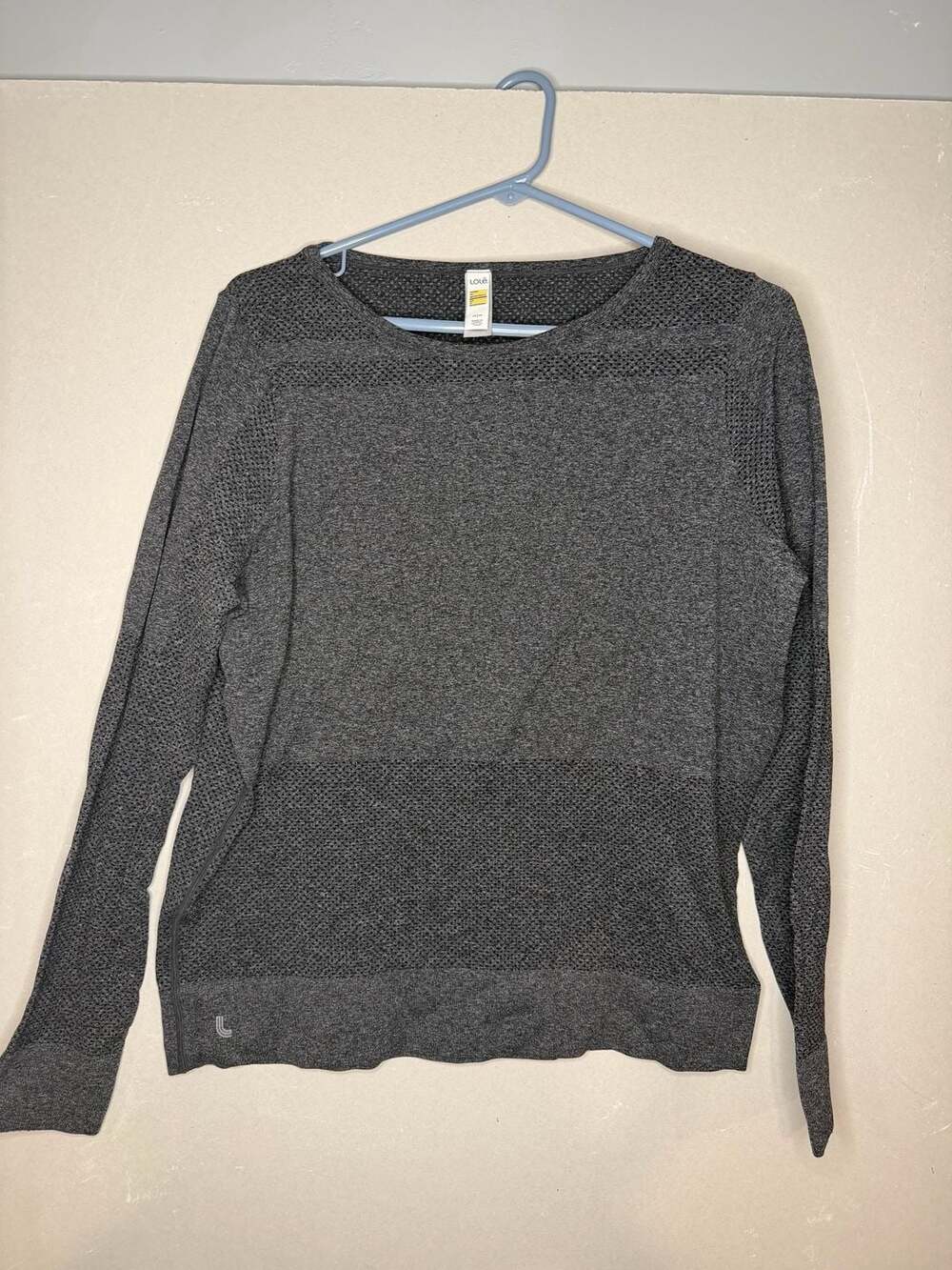 Lole Women's Seamless Long Sleeve Athletic Top Gray Size M